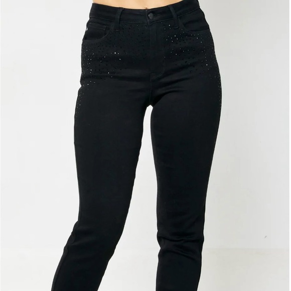 Judy Blue Rhinestone Jeans 7/28 - Picture 1 of 9